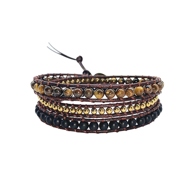 Wholesale Woven Multilayer Natural Stone Bracelets